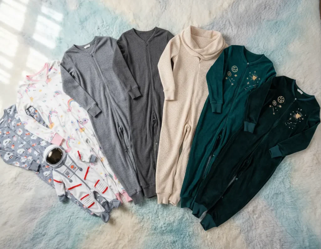 Différentes variétés de onesies